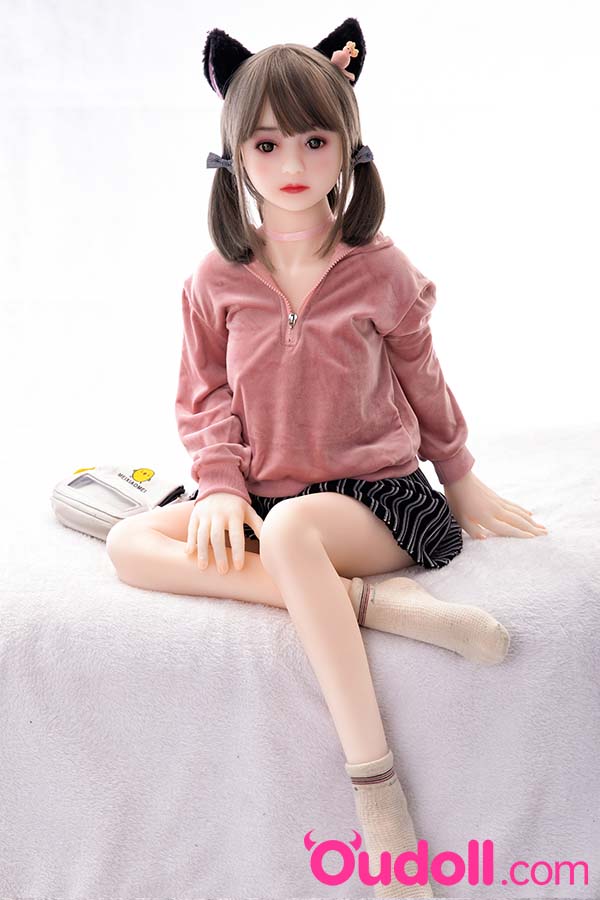 Cute Little Girl With Flat Chest Mini Sex Doll Reza 130CM