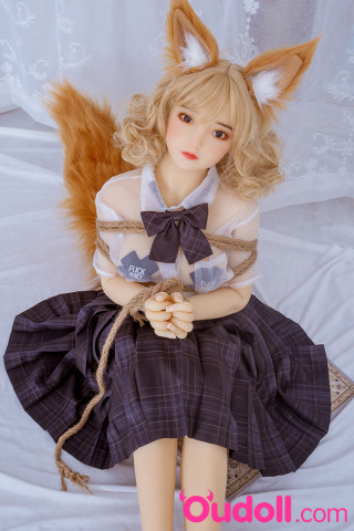 Fox Cute Small Breast Silicone Mini Sex Doll Aleena 130CM