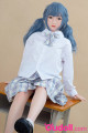 Schoolgirl Small Breast Silicone Mini Sex Doll Aliana 130cm 4ft 2