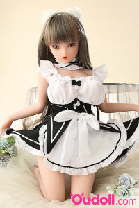 Long Hair Maid Outfit Anime Mini Sex Doll Elouise 80CM
