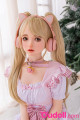 145cm Pink Lolita Dress Long Blonde Hair Doll 